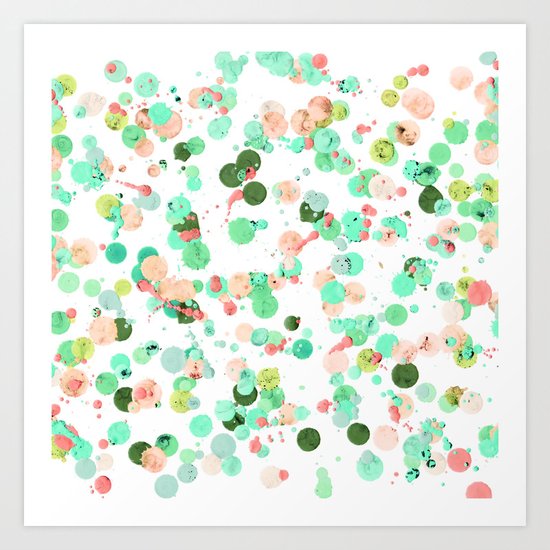 Crayon Love: Splats Art Print