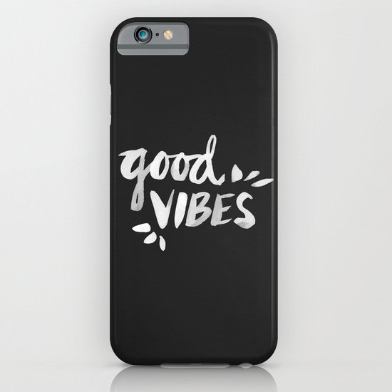 Good Vibes – White Ink iPhone & iPod Case