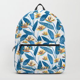 Strelitzia Flowers - Blue Backpack
