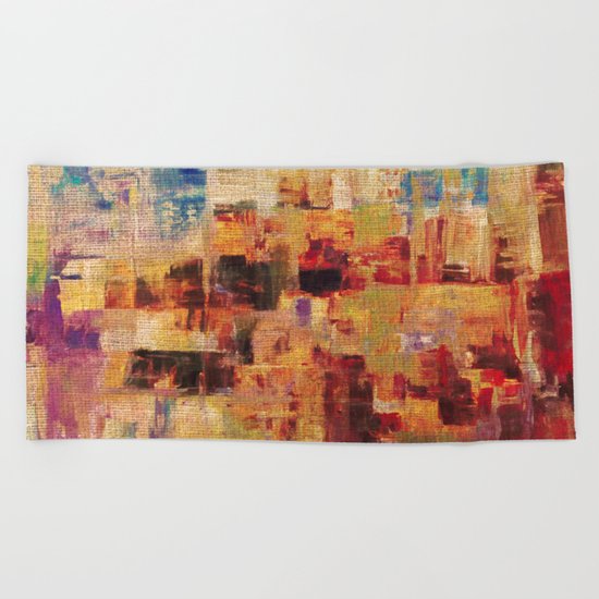 Sunset Town Beach Towel