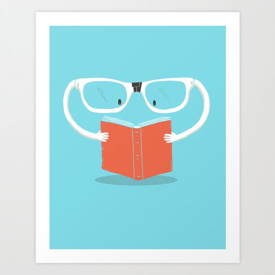 Reading Glasses Art Print
