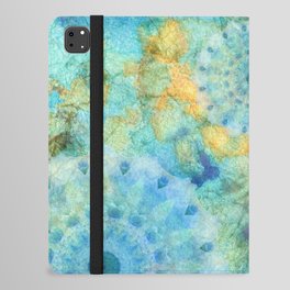 Time Well Spent - Blue And Orange Abstract Art iPad Folio Case