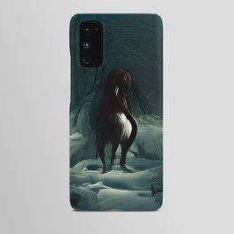 Stopping by Woods on a Snowy Evening Android Case