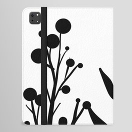Black and White Botanical 2 iPad Folio Case
