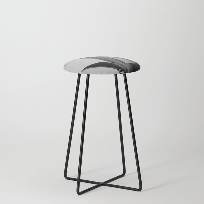 Modern Architecture in Lyon | Confluence district | Black and white Photography Counter Stool