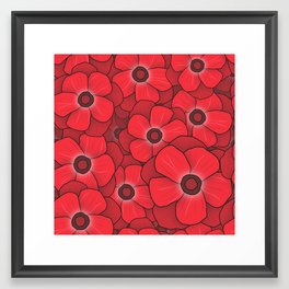 Red Anemones Framed Art Print