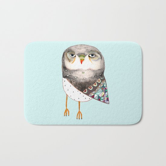 Owl by Ashley Percival Bath Mat