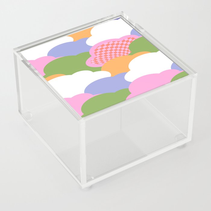 Happy Days - Rainbow Cloud Pattern Acrylic Box