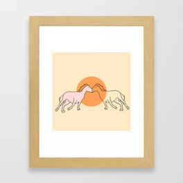 pink pony Framed Art Print