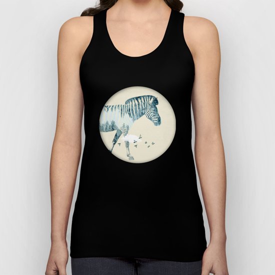 Zebra Unisex Tank Top