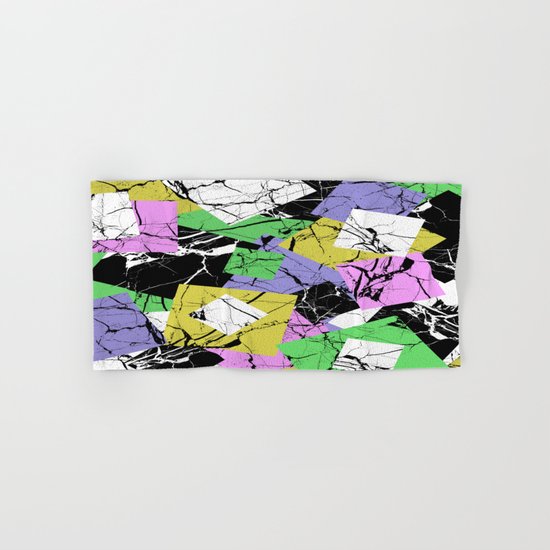 Pastel Marble Tiles Abstract Pattern Hand & Bath Towel