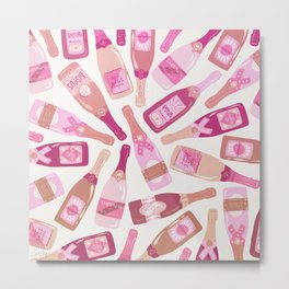 French Champagne Collection – Pink Metal Print