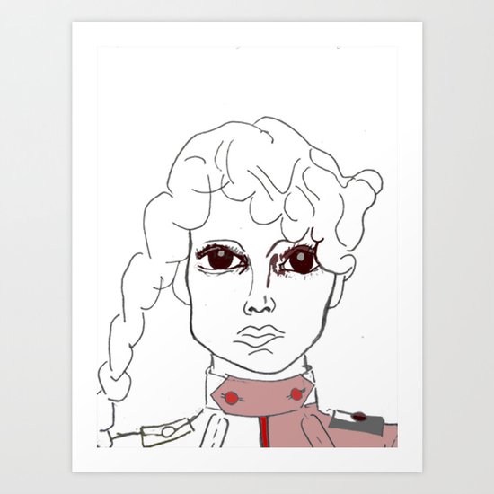 Army Girl Art Print
