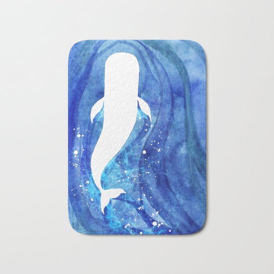 The White Whale Bath Mat