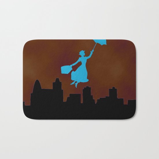 Firey Miss Poppins Bath Mat