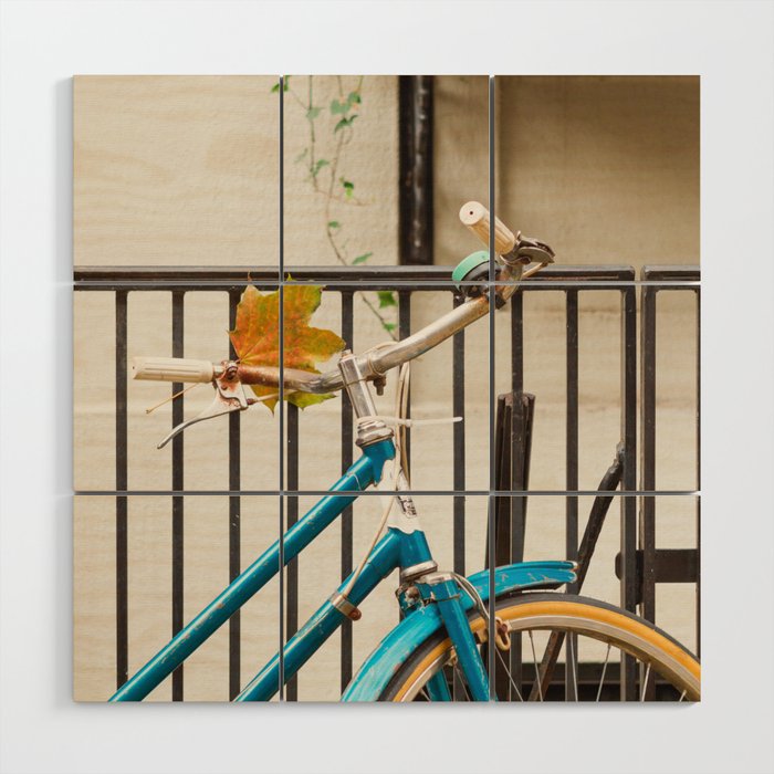 Brooklyn in October - Bicycle Photography Wood Wall Art