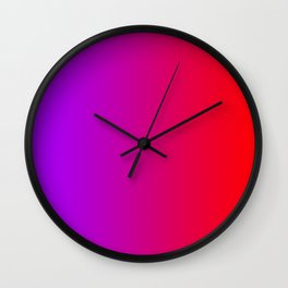 Purple To Red Gradients Wall Clock