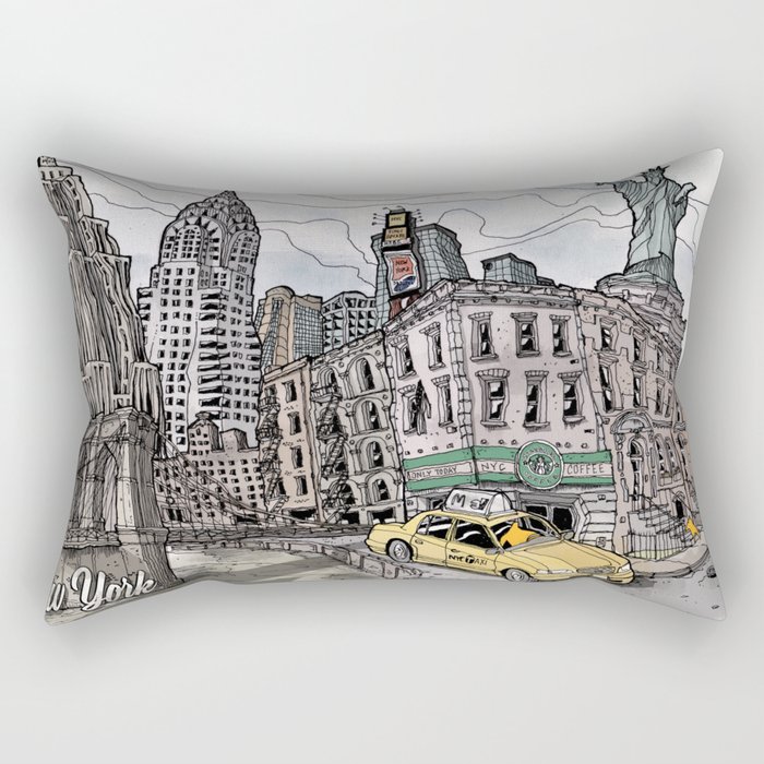 New York City FLASH Rectangular Pillow