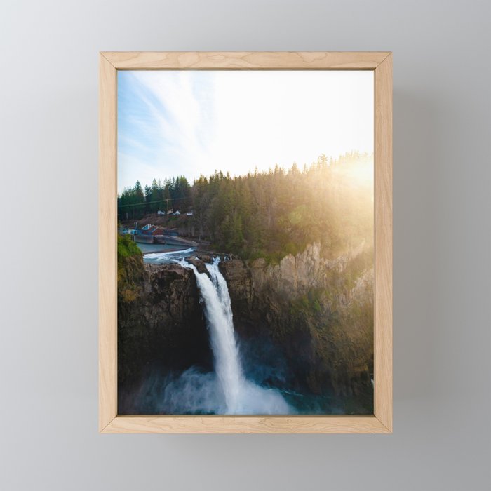 Snoqualmie Falls Framed Mini Art Print