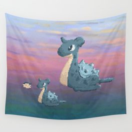 Swimming with Lapras. Wall Tapestry
