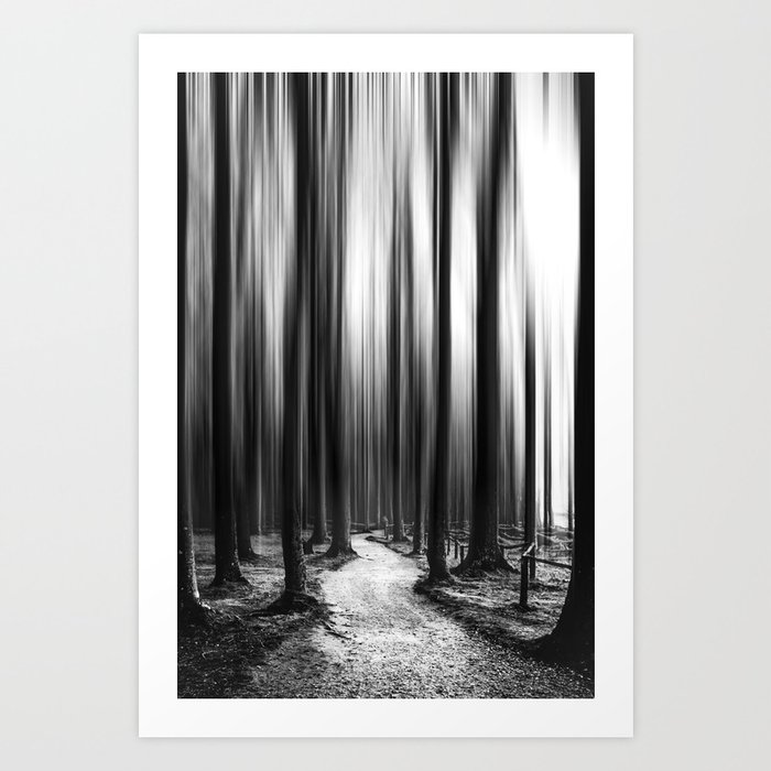 Forest Black and White Art Print
