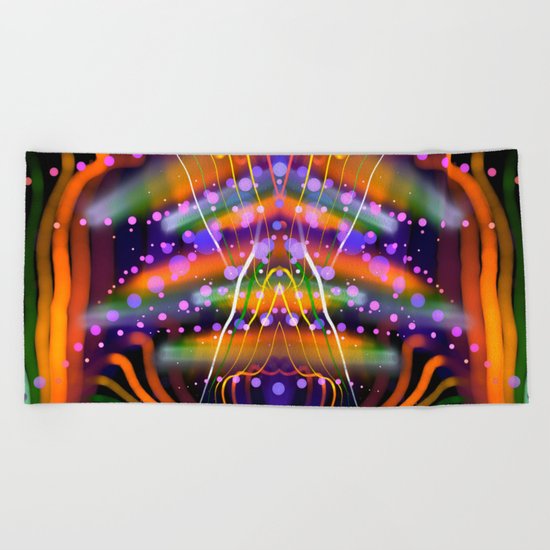 Cheery colourful abstract Beach Towel
