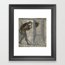 Theseus and the Minotaur in the Labyrinth - Edward Burne-Jones Framed Art Print