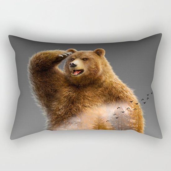 Bear X Rectangular Pillow