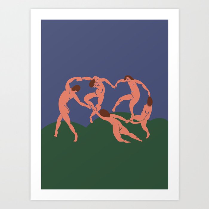 Henri Matisse The Dance illustration art Art Print