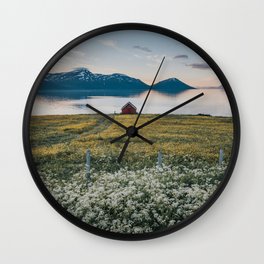 Nordic Summer - Landscape and Nature Photography Wall Clock
