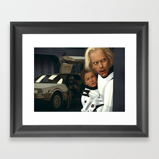I Find Your Lack Of Jiggawatts Disturbing/Landscape Edition Framed Art Print