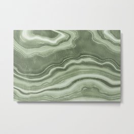 Sage Green Marble Texture Abstract Modern Pattern  Metal Print | Digital, Nature, Sage, Green, Marble, Geode, Pattern, Luxury, Rock, Stones 