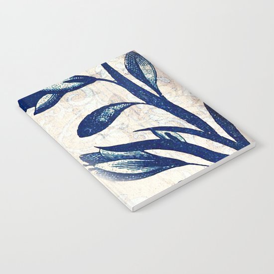 Blue Oriental Vintage Tile 03 Notebook