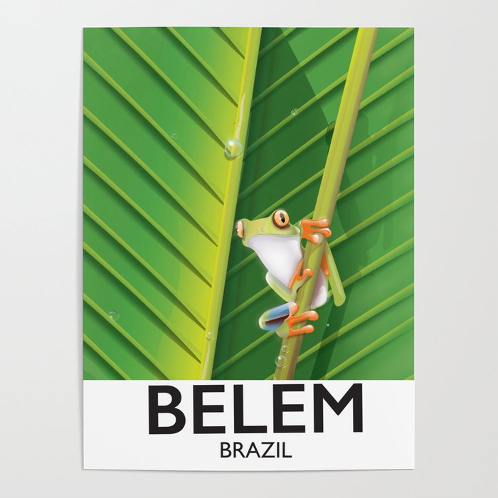 Belem Brazil travel poster Poster