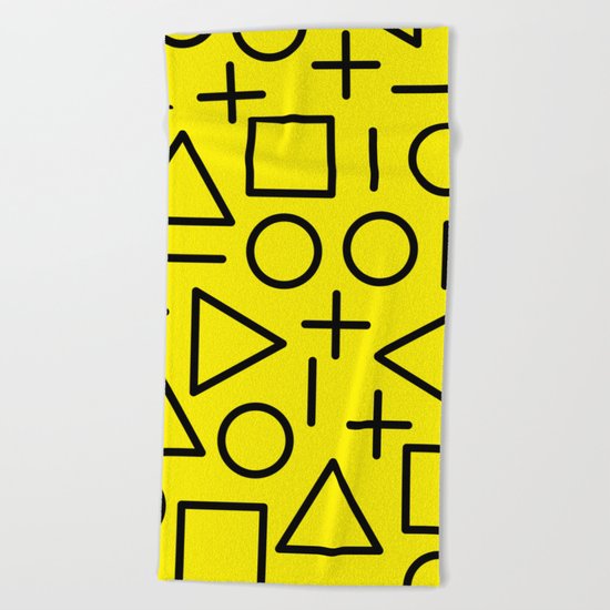 Memphis pattern 71 Beach Towel