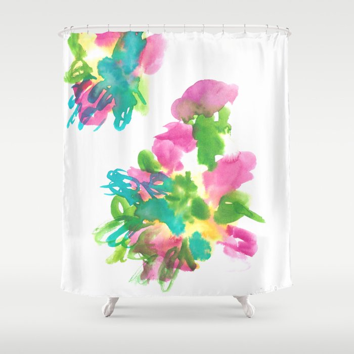 180802 Beautiful Rejection 1 Colorful Abstract Shower Curtain By