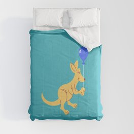 Kangaroo With A Balloon Comforter