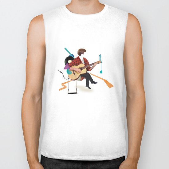 ILOVEMUSIC #1 Biker Tank