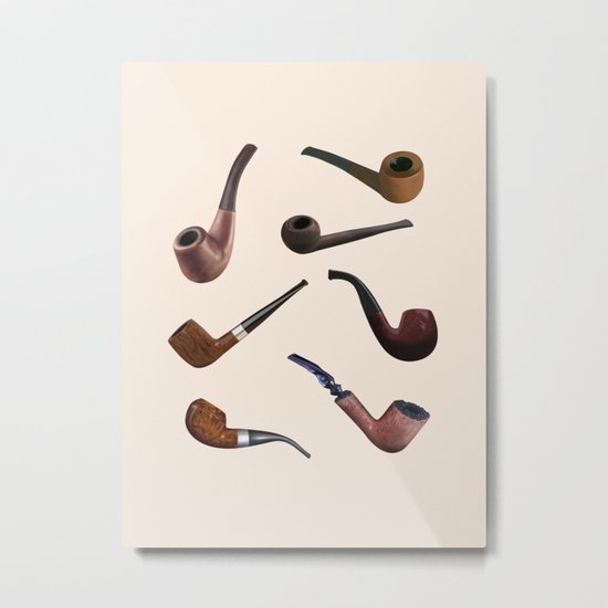 Tobacco Pipes Metal Print