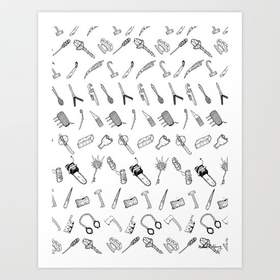 JUST THE WEAPONS Art Print