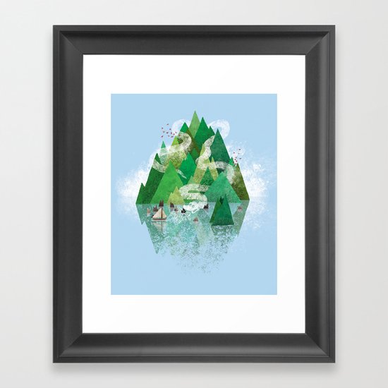 Mysterious Island Framed Art Print