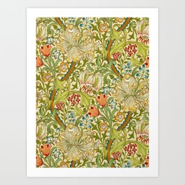 William Morris Golden Lily Vintage Pre-Raphaelite Floral Art Art Print