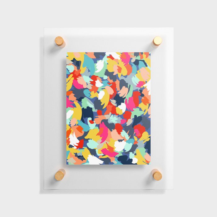 Confetti Brush Strokes Floating Acrylic Print