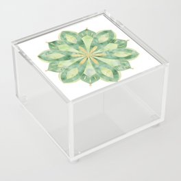 Floral Watercolor Mandala Acrylic Box