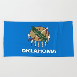 flag of oklahoma-Oklahoma,south,Oklahoman,Okie, usa,america,Tulsa,Norman,Broken Arrow Beach Towel | Flagofoklahoma, Oklahoman, Okie, Norman, Oklahoma, America, Graphicdesign, South, Tulsa, Other 