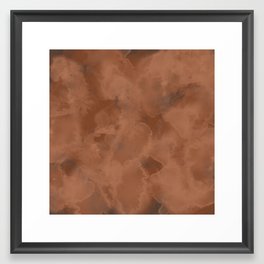 Brown Abstraction Framed Art Print