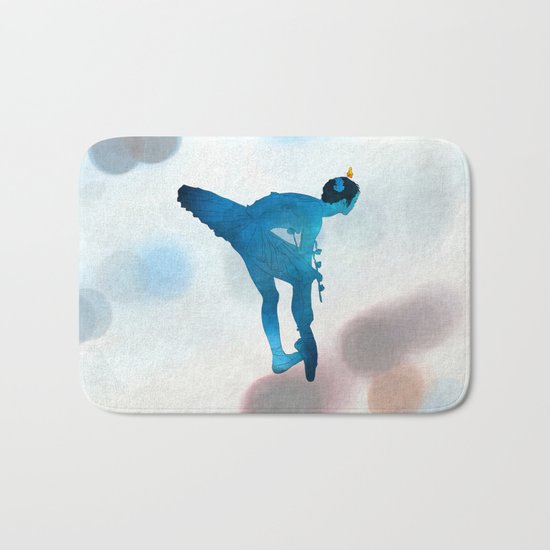 butterfly and ballerina Bath Mat