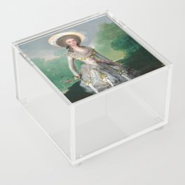The Marquesa de Pontejos, 1786 by Francisco Goya Acrylic Box
