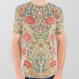 William Morris "Rose" All Over Graphic Tee