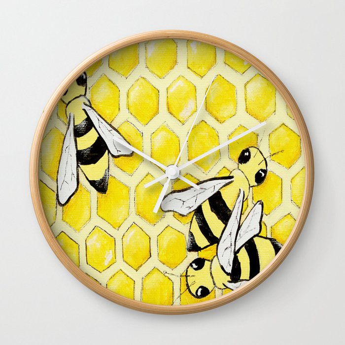 "Bees" Wall Clock